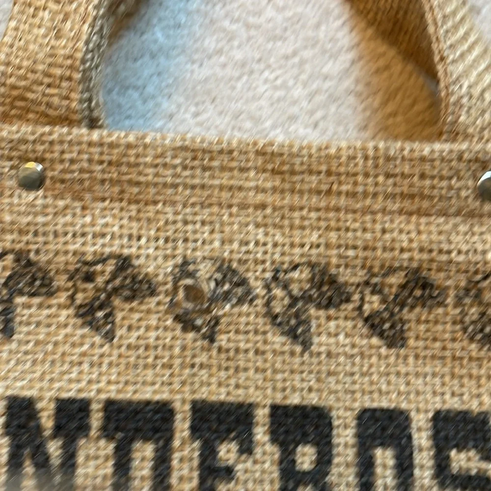 Ponderosa Ranch Lake Tahoe, Nevada burlap tote bag